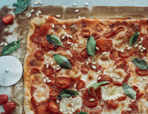 Pizza healthy tomate mozzarella basilic